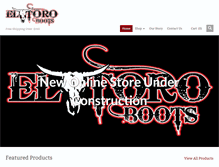 Tablet Screenshot of eltoroboots.com